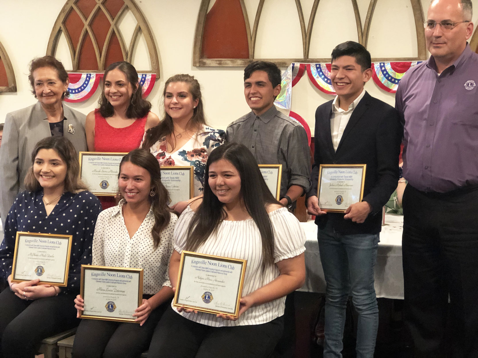 Kingsville Noon Lions award eight scholarships to students